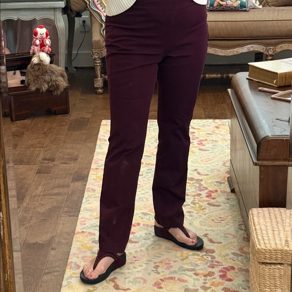 Soft Surroundings Straight leg Burgundy Pants